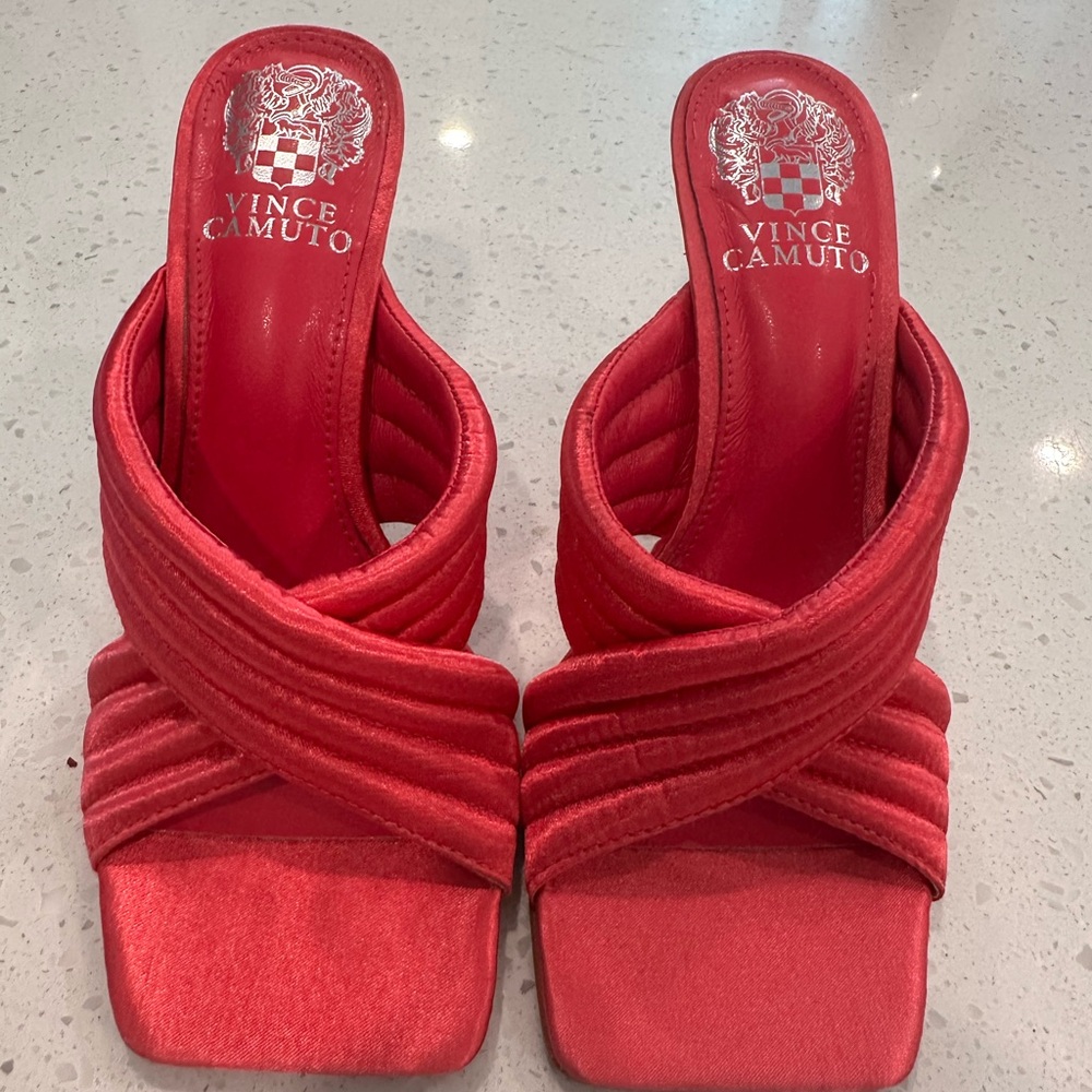 Vince Camuto Bold Pink  Mules
